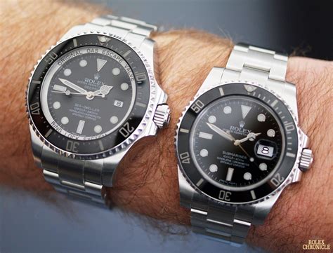 compare rolex submariner and sea dweller|rolex submariner deepsea dweller.